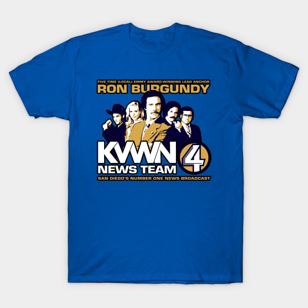 KVWN News Team 4 T-Shirt by RetroCheshire